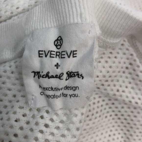 Evereve x Michael Stars Women's Mesh Dolman Sleeve Top Shirt Size S White Disco - Picture 6 of 9